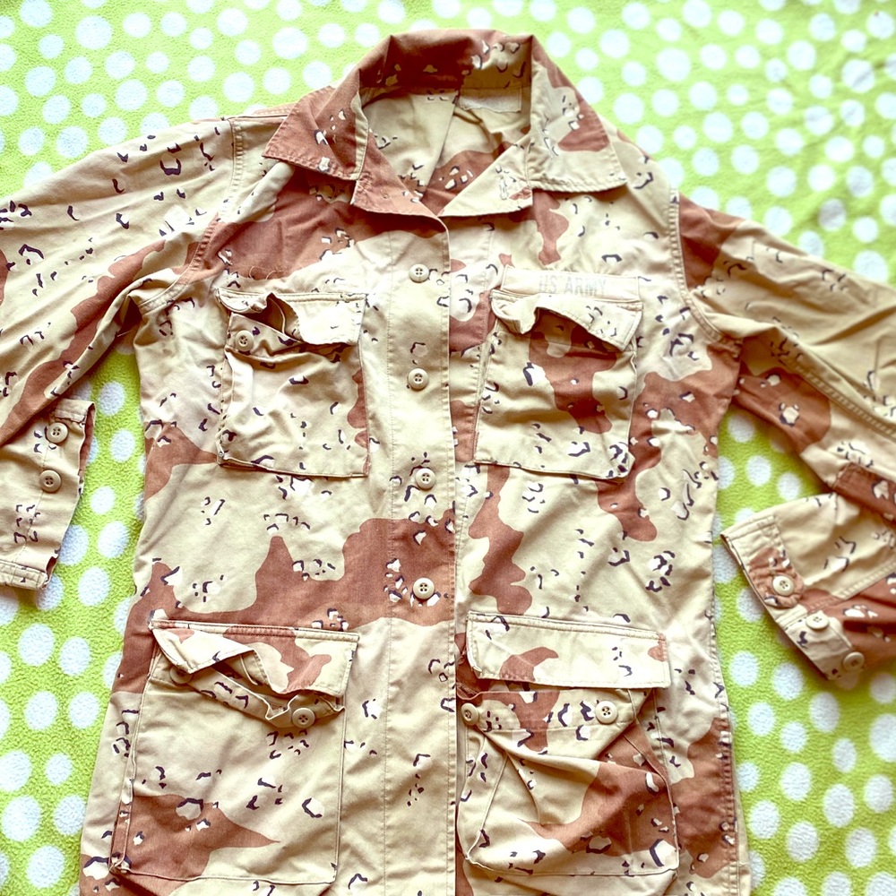 US army camouflage lightweight field jacket